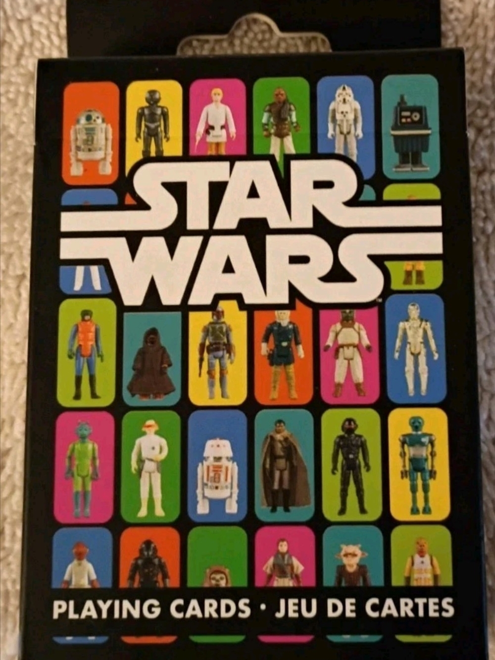 Star Wars Playing Cards with Bright Multicolor Character Panels